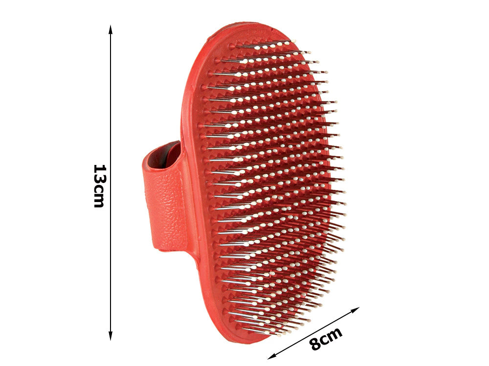 Blød massage-currycomb til hund