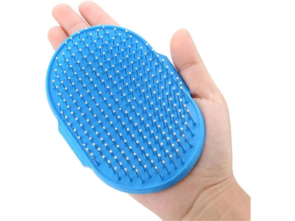 Blød massage-currycomb til hund