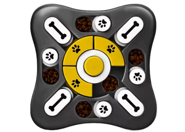 Interaktiv hundepuslespil med slow-feeder funktion