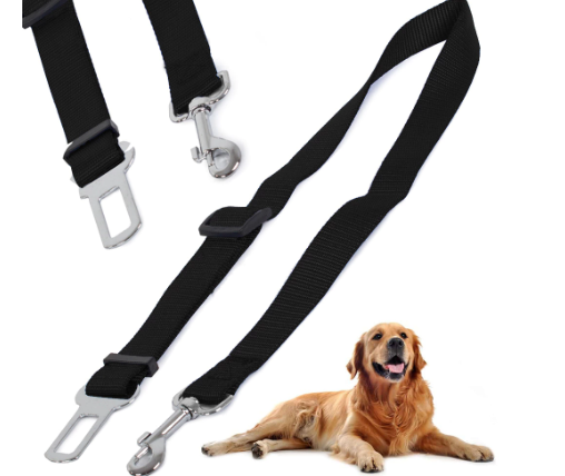 Justerbar sele til hund i bilen, passer til standard bilsele.