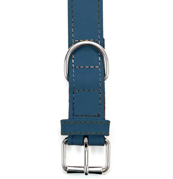 Blåt hundehalsbånd fra Gloria. findes i 3 str.