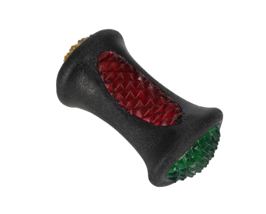 Hundelegetøj – lysende kødben, 9 cm.