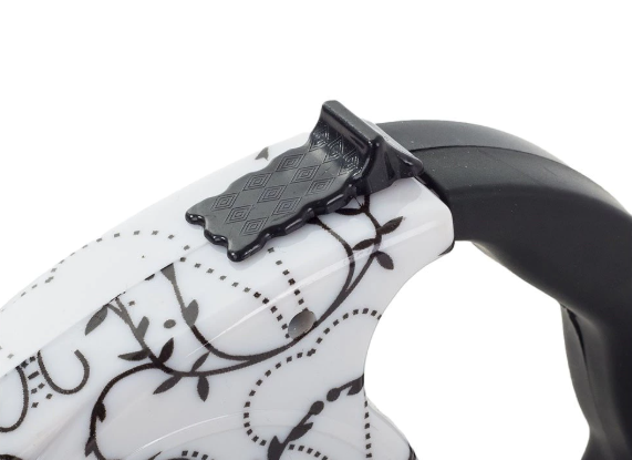 Flexi snor til hund m. mønster - 5m, op til 15kg.