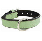 Lime grønt halsbånd til hunde 40x2cm - m. polstring.