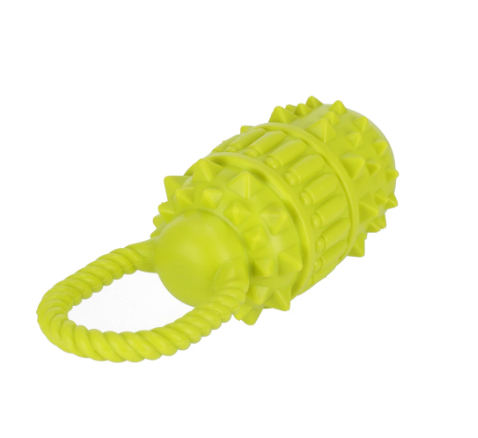 Hundelegetøj – tønde med pivelyd, 20 cm.