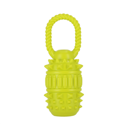 Hundelegetøj – tønde med pivelyd, 20 cm.