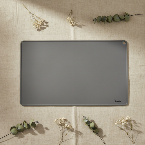 Dobbelt silikone måtte - beige studio