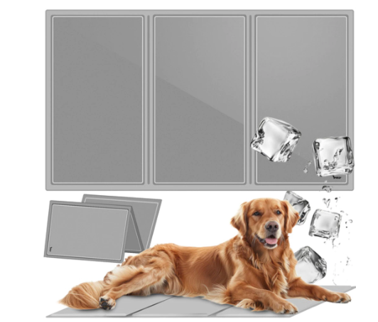 Vandtæt kølemåtte til hund. Køler effektivt og i lang tid.