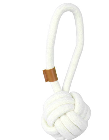 Hundelegetøj i slidstærkt bomuldsreb. Skånsom mod tænder og tandkød.