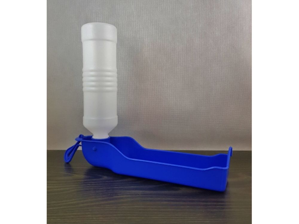 Transportabel vandflaske med hundeskål – 500 ml