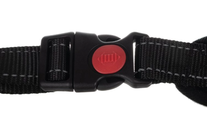 Trykfri hundesele – størrelse L og M (med refleks og håndtag)