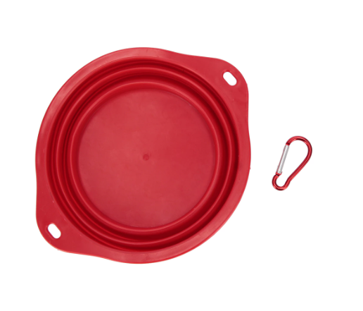 Sammenfoldelig silikoneskål til hund – 19 cm