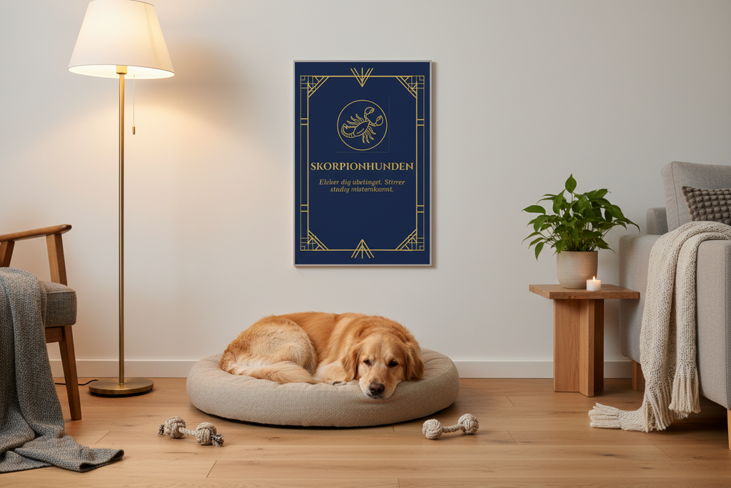 Stjernetegn Hund Plakat – Skorpionen ♏