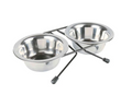 Madskål til hund med dobbelt skåle. 200ml eller 400ml.