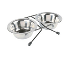 Madskål til hund med dobbelt skåle. 200ml eller 400ml.